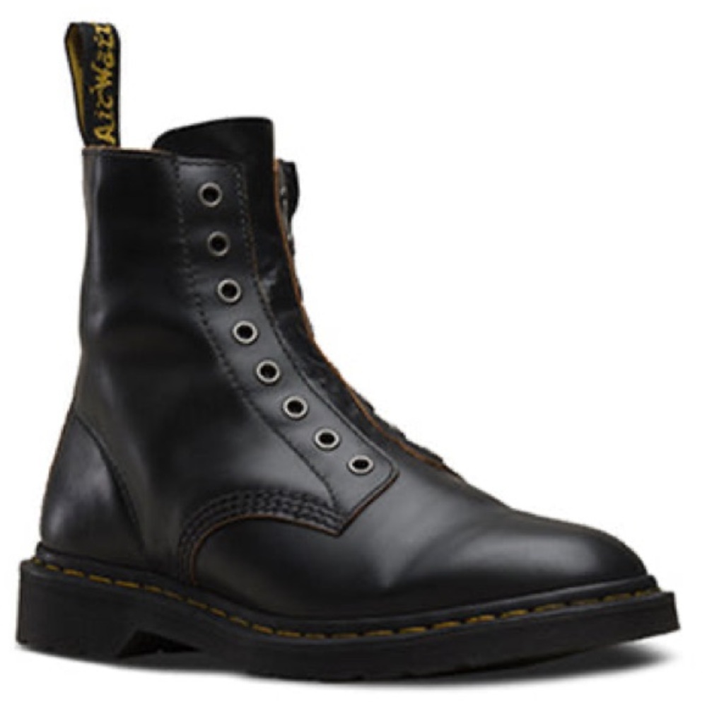 Dr. Martens 1460 Laceless Martin boots Couple Style Black Women US 8/ UK 6